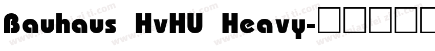 Bauhaus HvHU Heavy字体转换